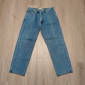 Vintage Y2K Levis 550 Relaxed Fit Mens Jeans 36x30 Medium Blue Denim Tapered Leg